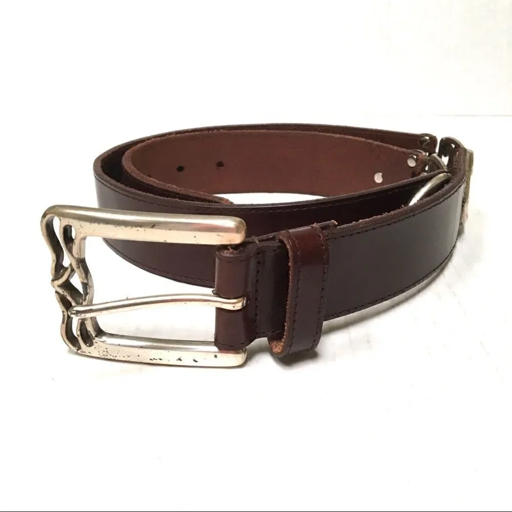 Fossil leather silver